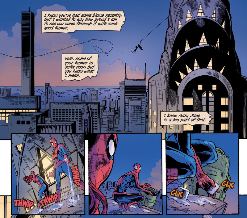 Peter sets up a high-flying romantic tryst with MJ.